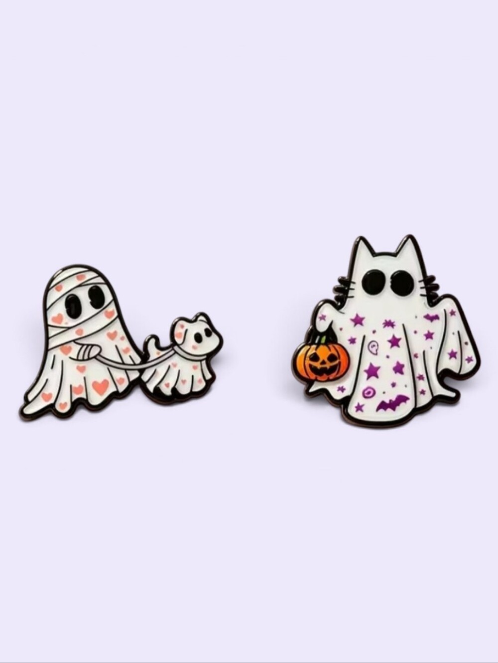 Cute Ghost Halloween Enamel Pin